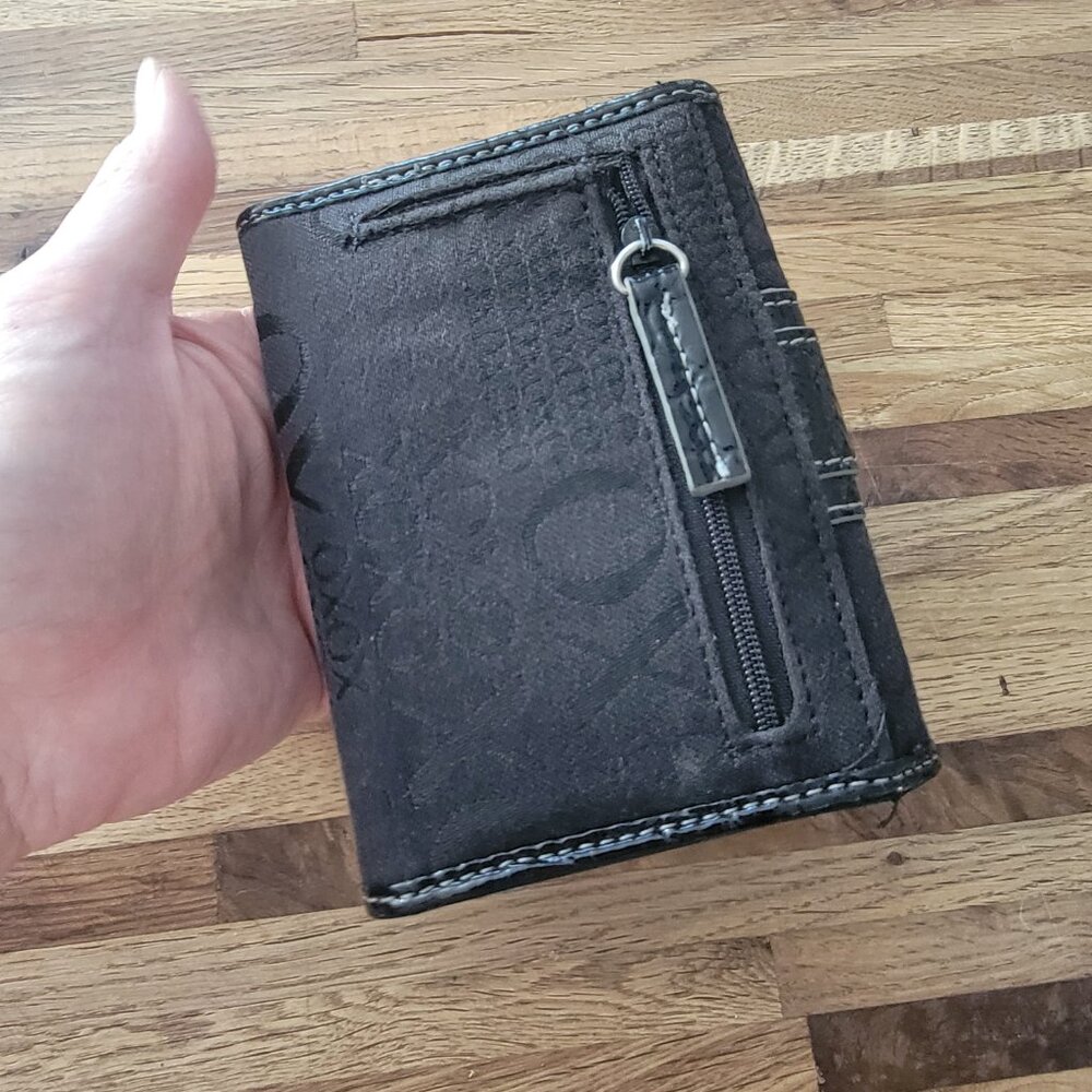 XOXO brown trifold wallet with silver buckle hardware - Picture 6 of 13
